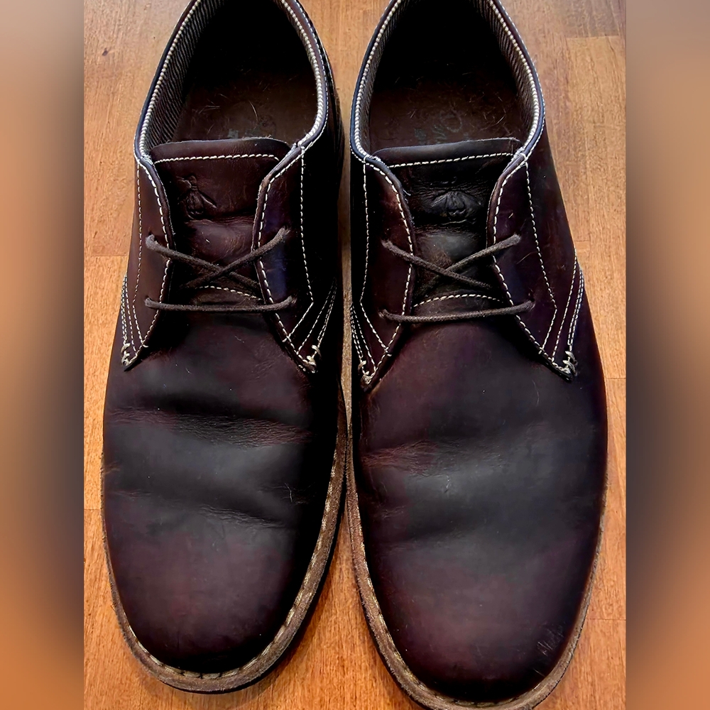 Original Penguin Men's 9.5 Brown Leather Shoes
